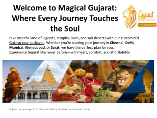 welcome to magical gujarat where every journey