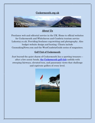 Cockermouth Golf Club