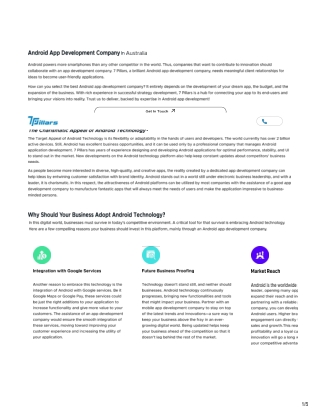 Reliable Android App Development Service for Seamless Performance
