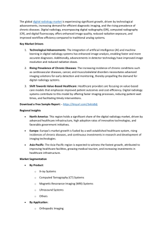 Digital Radiology Market