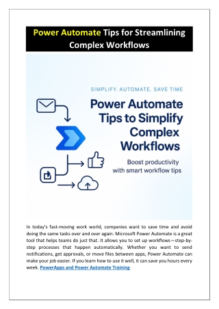 power automate tips for streamlining complex