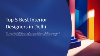 Top 5 Best Interior Designers in Delhi  Shree Constructions & Interior
