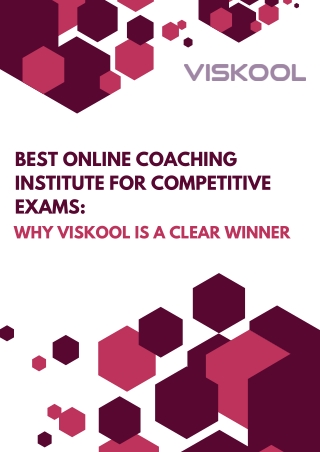 Best Online Coaching Institute for Competitive Exams