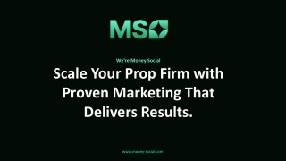 SEO strategies for a prop firm - Money Social