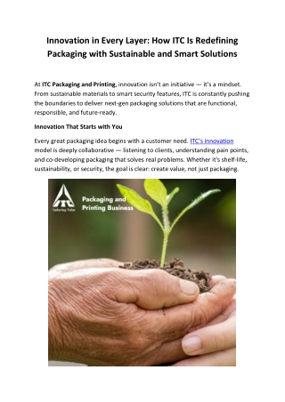 innovation in every layer how itc is redefining