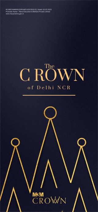 M3M Crown sector 111 Gurgaon Brochure plan pdf