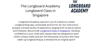 the l ongboard academy longboard class