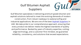 gu lf bitumen asphalt suppliers
