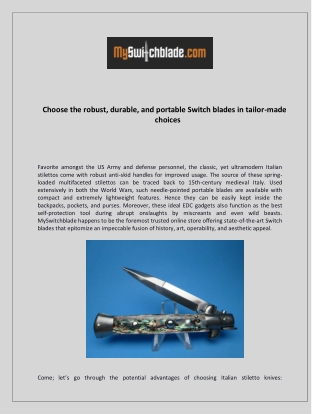 choose the robust durable and portable switch