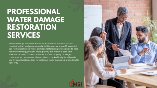 Professional Water Damage Restoration Services