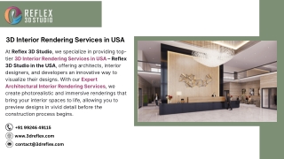 3d interior rendering services in usa