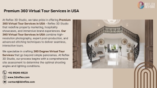 Premium 360 Virtual Tour Services in USA