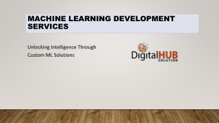 machine learning development services