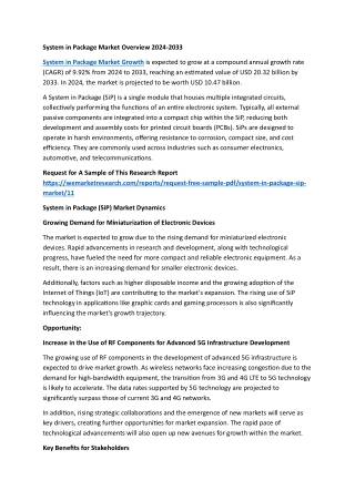 system in package market overview 2024 2033