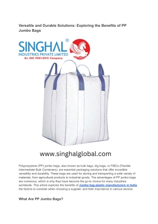 versatile and durable solutions exploring