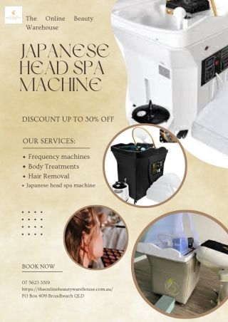 Japanese head spa machine
