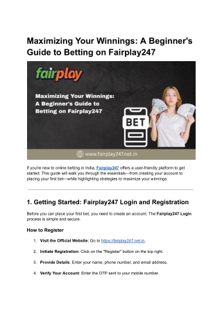 maximizing your winnings a beginner s guide