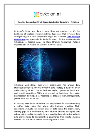unlocking business growth with expert data