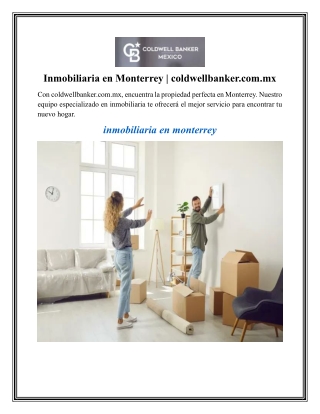 inmobiliaria en monterrey coldwellbanker com mx