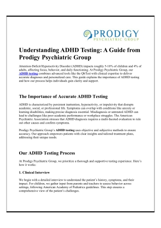 understanding adhd testing a guide from prodigy