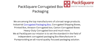 p acksquare corrugated box packaging
