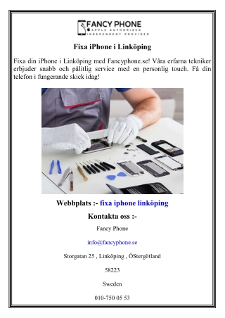 fixa iphone i link ping