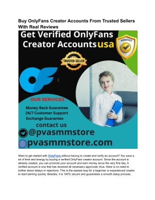 buy onlyfans creator accounts from trusted