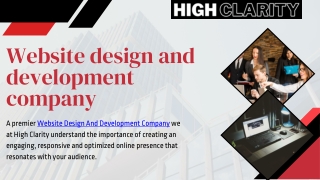 website design and development company