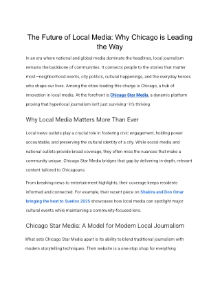 The Future of Local Media_ Why Chicago is Leading the Way