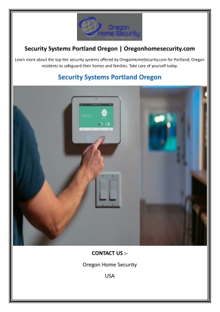security systems portland oregon