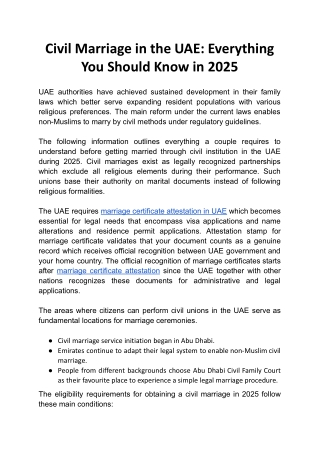 Civil Marriage in the UAE: Everything You Should Know in 2025