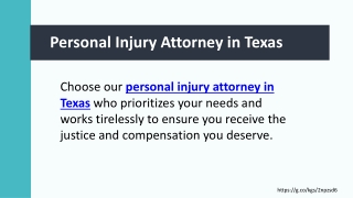 Personal Injury Attorney in Texas