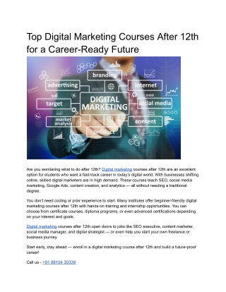 Top Digital Marketing Courses After 12th for a Career-Ready Future (1)