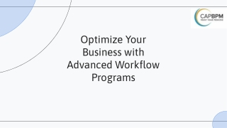 Optimize Your Business with Advanced Workflow Programs