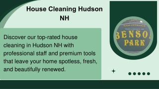 House Cleaning Hudson NH