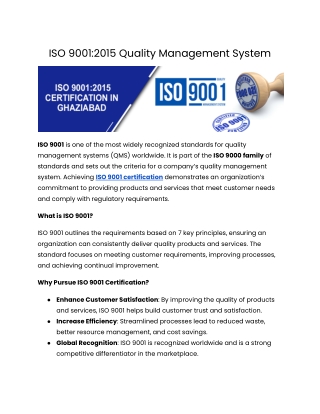 ISO 9001 Certification_ Quality Management System