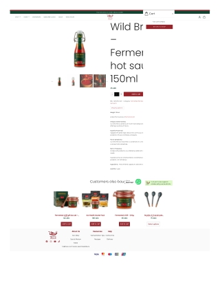 Wild Brine Fermented Hot Sauce 150ml – Bold Flavor, Naturally Fermented Heat!