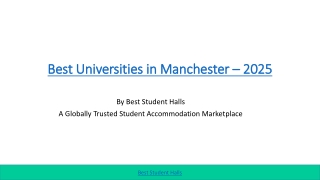 Best Universities in Manchester