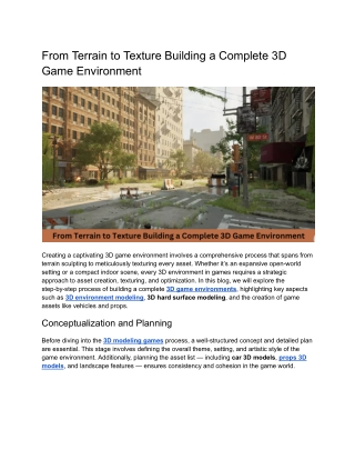 from terrain to texture building a complete