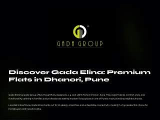 Discover Gada Elina Premium Flats in Dhanori Pune