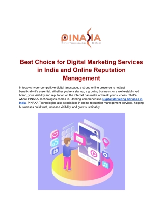 Leading Digital Marketing Services Company