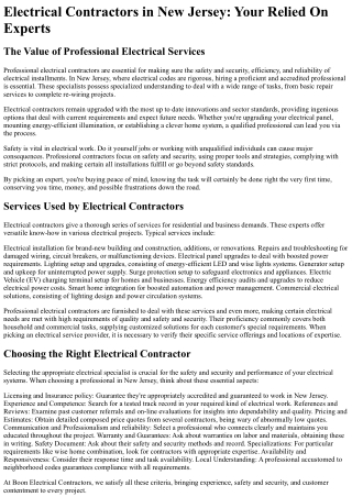 Boon Electrical Contractors