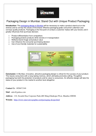 Packing Design