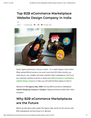 Top B2B eCommerce Marketplace Website Design Company in India - freefollowersnet