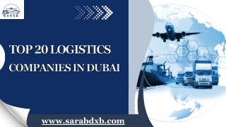 Top 20 Logistics Companies in Dubai