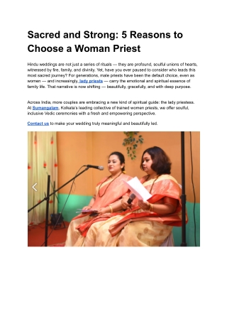 Sacred and Strong_ 5 Reasons to Choose a Woman Priest