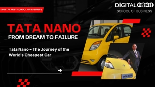 Tata Nano Case Study | Digital Nest School of Business |  Digital Marketing