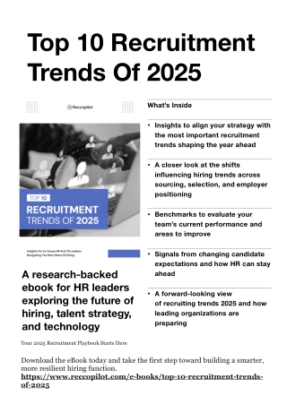 Top 10 Recruitment Trends of 2025