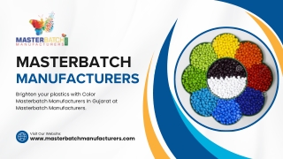 Choose Colour Masterbatch Manufacturers In Ahmedabad