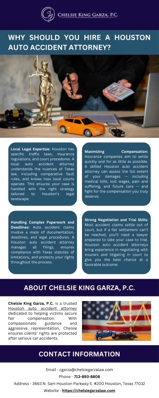 Why Should You Hire a Houston Auto Accident Attorney?